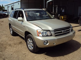 2001 TOYOTA HIGHLANDER LIMITED MODEL 3.0L V6 AT AWD COLOR GOLD Z14682