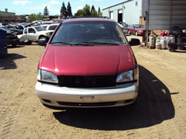 1999 TOYOTA SIENNA VAN XLE MODEL 5 DOORS 3.0L V6 AT FWD COLOR RED Z14683