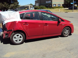 2011 TOYOTA PRIUS 4 DOOR HYBRID 1.8L AT FWD COLOR RED Z14686