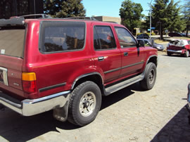 1995 TOYOTA 4RUNNER SR5 MODEL 3.0L V6 AT 4X4 COLOR RED Z14685