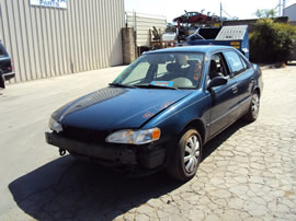 1998 TOYOTA COROLLA 4 DOOR SEDAN CE MODEL 1.8L AT WITH OVERDRIVE COLOR BLUE Z14691