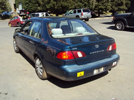 1998 TOYOTA COROLLA 4 DOOR SEDAN CE MODEL 1.8L AT WITH OVERDRIVE COLOR BLUE Z14691