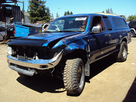 1996 TOYOTA T100 PICK UP XTRA CAB SR5 MODEL 3.4L V6 AT 4X4 COLOR BLUE STK Z13446