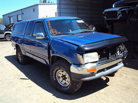 1996 TOYOTA T100 PICK UP XTRA CAB SR5 MODEL 3.4L V6 AT 4X4 COLOR BLUE STK Z13446
