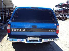 1996 TOYOTA T100 PICK UP XTRA CAB SR5 MODEL 3.4L V6 AT 4X4 COLOR BLUE STK Z13446
