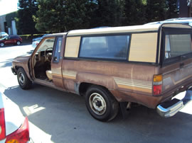 1987 TOYOTA PICK UP TRUCK XTRA CAB SR5 MODEL 2.4L EFI AT 2WD COLOR BROWN Z14697