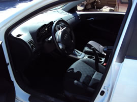 2009 TOYOTA COROLLA 4 DOOR SEDAN S MODEL 1.8L AT FWD COLOR WHITE Z14698