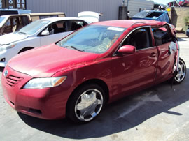 2007 TOYOTA CAMRY 4 DOOR SEDAN LE MODEL 2.4L AT FWD COLOR RED Z14699