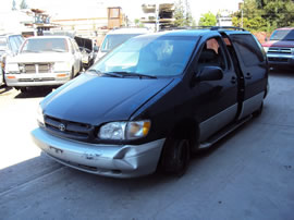 1999 TOYOTA SIENNA XLE MODEL 3.0L V6 AT FWD COLOR BLACK STK Z13448