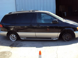 1999 TOYOTA SIENNA XLE MODEL 3.0L V6 AT FWD COLOR BLACK STK Z13448