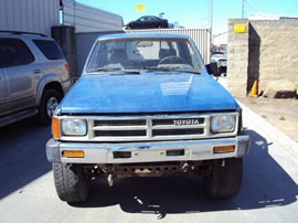 1987 TOYOTA PICK UP TRUCK SR5 MODEL REGULAR CAB 2.4L EFI MT 4X4 COLOR BLUE Z13458