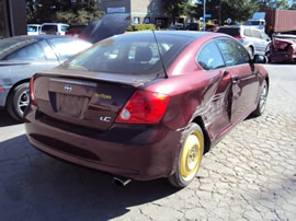 2006 SCION TC 2 DOOR CPE STD MODEL  2.4L AT FWD COLOR MAROON  Z14707