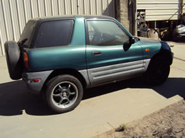 1996 TOYOTA RAV4 2 DOOR SUV 2.0L MT AWD COLOR GREEN  Z13471