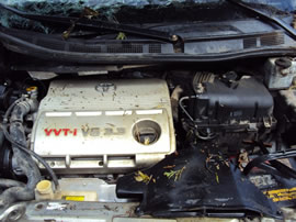 2005 TOYOTA SIENNA VAN 5 DOOR LE MODEL 3.3L V6 AT FWD COLOR SILVER Z14715