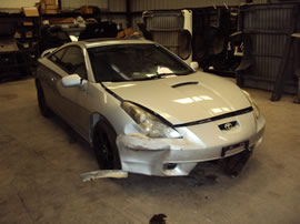 2002 TOYOTA CELICA 2 DOOR CPE GT MODEL 1.8L AT 2WD COLOR SILVER Z13477