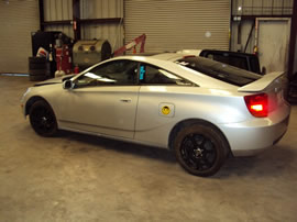 2002 TOYOTA CELICA 2 DOOR CPE GT MODEL 1.8L AT 2WD COLOR SILVER Z13477