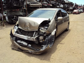 2004 TOYOTA PRIUS HYBRID 4 DOOR HATCHBACK 1.5L AT FWD COLOR GOLD Z14719