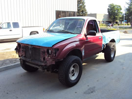 1995 TOYOTA TACOMA DLX MODEL REGULAR CAB 3.4L V6 MT 4X4 COLOR BLUE Z13481