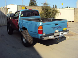 1995 TOYOTA TACOMA DLX MODEL REGULAR CAB 3.4L V6 MT 4X4 COLOR BLUE Z13481