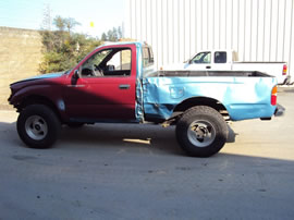 1995 TOYOTA TACOMA DLX MODEL REGULAR CAB 3.4L V6 MT 4X4 COLOR BLUE Z13481