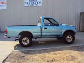 1995 TOYOTA TACOMA DLX MODEL REGULAR CAB 3.4L V6 MT 4X4 COLOR BLUE Z13481