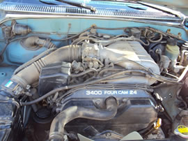 1995 TOYOTA TACOMA DLX MODEL REGULAR CAB 3.4L V6 MT 4X4 COLOR BLUE Z13481