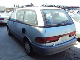 1993 TOYOTA PREVIA VAN DLX MODEL 2.4L EFI AT FWD COLOR BLUE Z13486