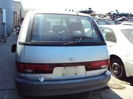 1993 TOYOTA PREVIA VAN DLX MODEL 2.4L EFI AT FWD COLOR BLUE Z13486