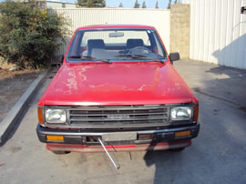 1987 TOYOTA PICK UP TRUCK REGULAR CAB STANDARD MODEL 2.4L CARBURETOR MT 5 SPEED 2WD COLOR RED Z13489