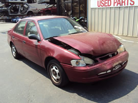 1999 TOYOTA COROLLA 4 DOOR SEDAN VE MODEL 1.8L AT 3 SPEED COLOR RED Z13490