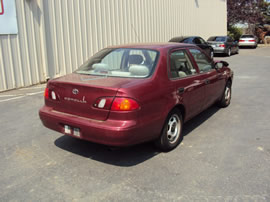 1999 TOYOTA COROLLA 4 DOOR SEDAN VE MODEL 1.8L AT 3 SPEED COLOR RED Z13490