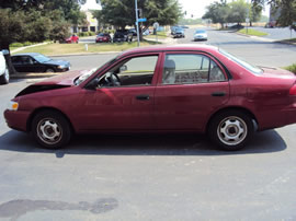 1999 TOYOTA COROLLA 4 DOOR SEDAN VE MODEL 1.8L AT 3 SPEED COLOR RED Z13490