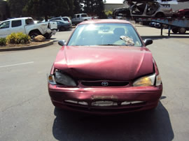 1999 TOYOTA COROLLA 4 DOOR SEDAN VE MODEL 1.8L AT 3 SPEED COLOR RED Z13490