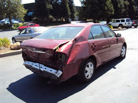 2005 TOYOTA CAMRY 4 DOOR SEDAN LE MODEL 2.4L AT FWD COLOR RED Z13496
