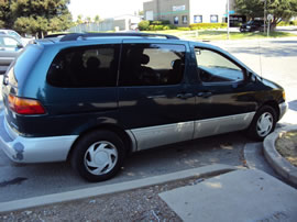 1998 TOYOTA SIENNA VAN XLE MODEL 3.0L V6 AT FWD COLOR GREEN Z13502