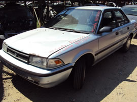 1991 TOYOTA COROLLA 4 DOOR DX MODEL 1.6L MT FWD COLOR BLUE Z13500