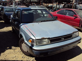 1991 TOYOTA COROLLA 4 DOOR DX MODEL 1.6L MT FWD COLOR BLUE Z13500