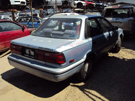 1991 TOYOTA COROLLA 4 DOOR DX MODEL 1.6L MT FWD COLOR BLUE Z13500