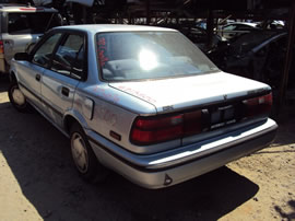 1991 TOYOTA COROLLA 4 DOOR DX MODEL 1.6L MT FWD COLOR BLUE Z13500