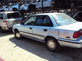 1991 TOYOTA COROLLA 4 DOOR DX MODEL 1.6L MT FWD COLOR BLUE Z13500