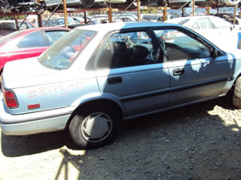 1991 TOYOTA COROLLA 4 DOOR DX MODEL 1.6L MT FWD COLOR BLUE Z13500