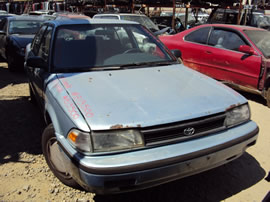 1991 TOYOTA COROLLA 4 DOOR DX MODEL 1.6L MT FWD COLOR BLUE Z13500