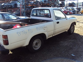 1993 TOYOTA PICK UP REGULAR CAB 2.4L FUEL INJECTION MT 5 SPEED 2WD COLOR WHITE Z14735