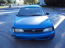 1997 TOYOTA COROLLA 4 DOOR SEDAN STANDARD MODEL 1.6L AT 3 SPEED COLOR PURPLE Z13511 