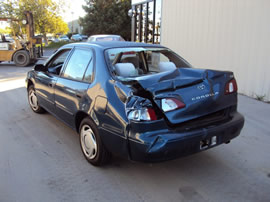 1995 TOYOTA COROLLA 4 DOOR SEDAN DX MODEL 1.8L MT 5 SPEED COLOR BLUE Z13514 