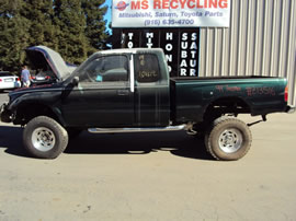 1999 TOYOTA TACOMA XTRA CAB DELUXE MODEL 2.7L  MT 4X4 COLOR GREEN Z13516 