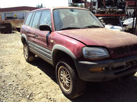 1997 TOYOTA RAV4 4 DOOR STD MODEL 2.0L MT 4WD COLOR RED Z14739