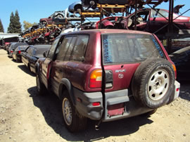 1997 TOYOTA RAV4 4 DOOR STD MODEL 2.0L MT 4WD COLOR RED Z14739