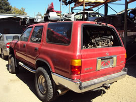 1992 TOYOTA 4RUNNER SR5 MODEL 3.0L V6 MT 4X4 COLOR RED Z14747