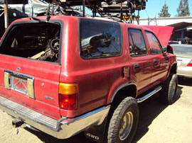 1992 TOYOTA 4RUNNER SR5 MODEL 3.0L V6 MT 4X4 COLOR RED Z14747